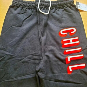 "Netflix & Chill" Joggers With "CHILL" Printed